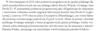 Klara_Polzl - Słuchajcie, czy oglądaliście na lekcjach polskiego w liceum homlilię JP...