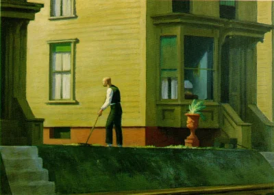 GARN - #sztuka #art #grafika #malarstwo autor: Edward Hopper, Pennsylvania coal town ...