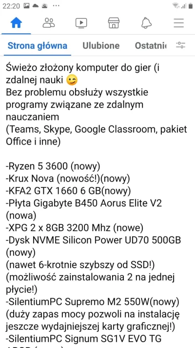 PrimoUltimo - Mirki poszukuje pc dla syna 8 lat, do nauki ale też do gier. Czy taki k...