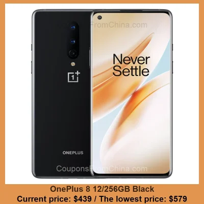 n____S - OnePlus 8 12/256GB Black
Cena: $439.00 (najniższa w historii: $579.00)
Kos...