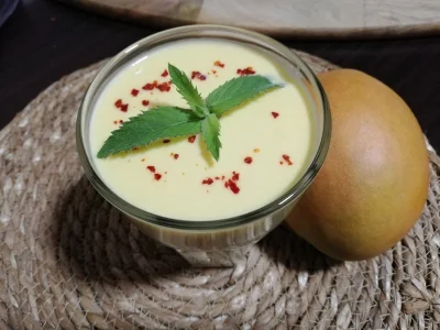 arinkao - Mango lassi (｡◕‿‿◕｡)
Zblendowane mango + jogurt naturalny + skruszony lód ...