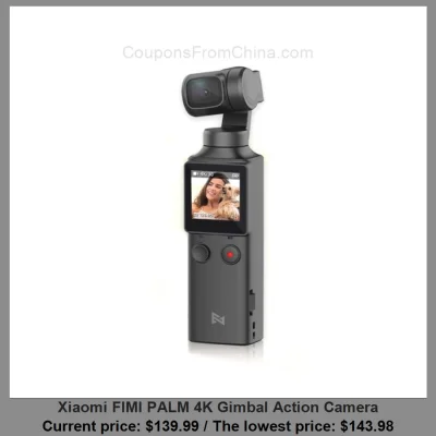 n____S - Xiaomi FIMI PALM 4K Gimbal Action Camera
Cena: $139.99 (najniższa w histori...