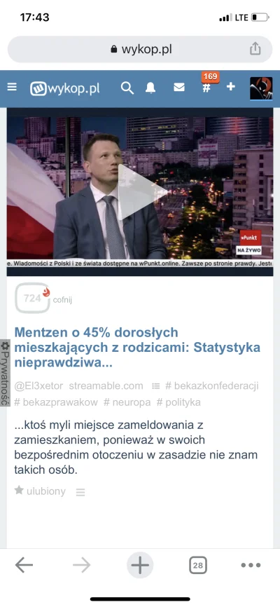 M.....k - Mentzen wypowiada swoje zdanie, podważa statystykę dorosłych ludzi mieszkaj...