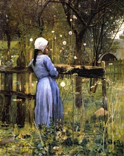 Hoverion - William Stott of Oldham 1857-1900 
Girl in a Meadow, 1880, olej na płótni...