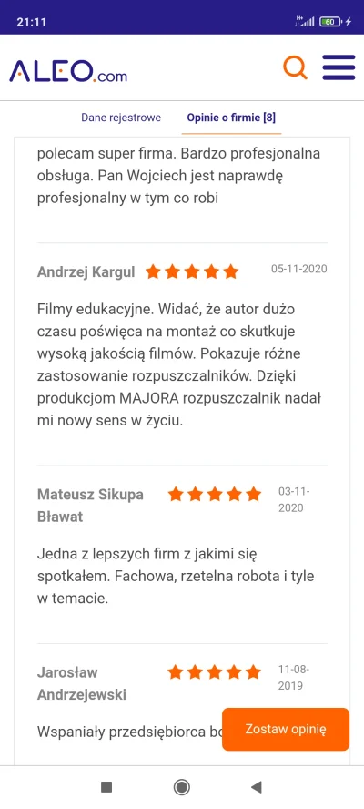 Ziemniak43212 - Opinie pod firmą majora xd
#suchodolski
#kononowicz
#szkolna17