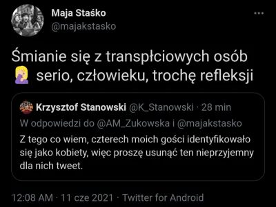 m....._ - Maja w końcu wyląduje w psychiatryku przez tą obsesję na punkcie Stanowskie...