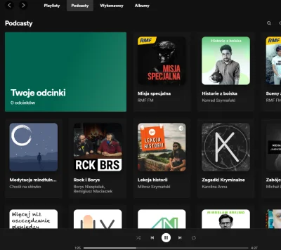 cherrz - Czy to ja jestem upośledzony czy #spotify ? 
Jak mam wejść w odcinki podcas...