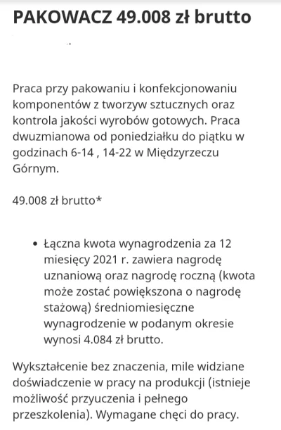 AnetaS - Kolejna świetna oferta pracy , nic tylko aplikować . Rozwalają mnie te wynag...