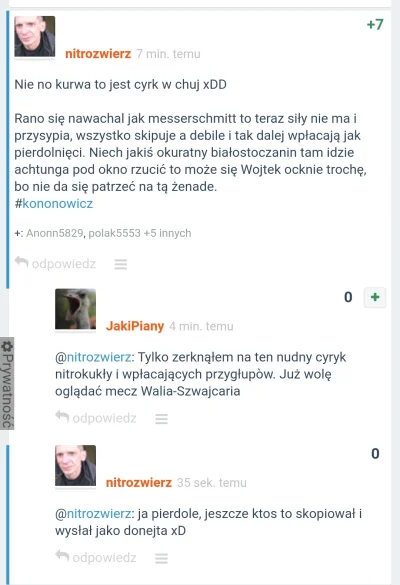 n.....z - @MarianPazdzioch69: żeby nie było jakichś pomówień to ja tego NIE wysyłałem...