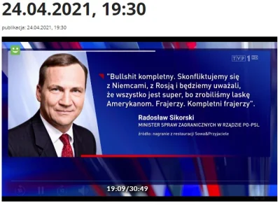 FlasH - #wiadomości #tvpis lubiły powtarzać słowa #sikorski o robieniu laski Amerykan...