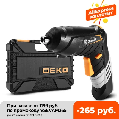 duxrm - Wysyłka z magazynu: PL
DEKO DKCS3.6O1 Electric Cordless Screwdriver
Cena: 1...