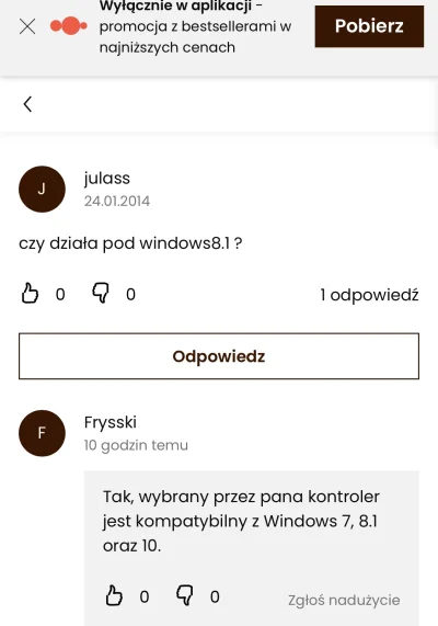 Julass - Odrobinkę się spóźnili z odpowiedzią no ale lepiej późno niż wcale ( ͡° ͜ʖ ͡...