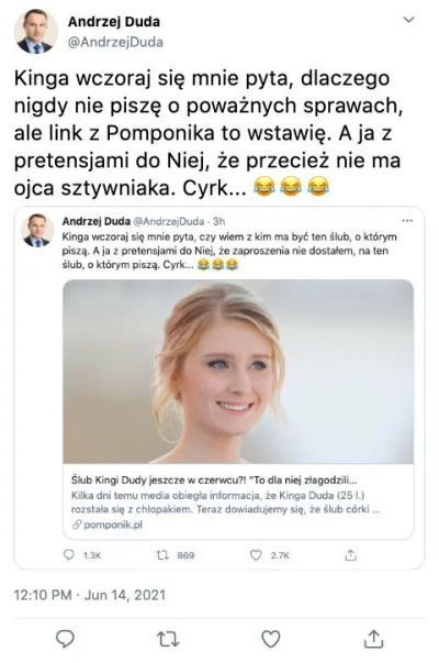 promile - Oj Andrzej, Andrzej...

#bekazpisu #andrzejduda #heheszki #humorobrazkowy