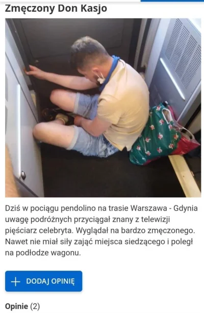 niekarmtrolla - @MarekMostowiak341: wygrał to on miejsce przy drzwiach w pociągu.