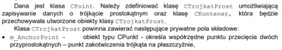 Tytyka - Język C#

Mirki co to znaczy, że moja klasa CTrojkatProst ma zawierać pryw...