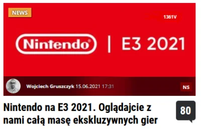 iamtehwin - Cała masa potężnych nowych exów od Nintendo, same genialne pozycje AAA, ż...