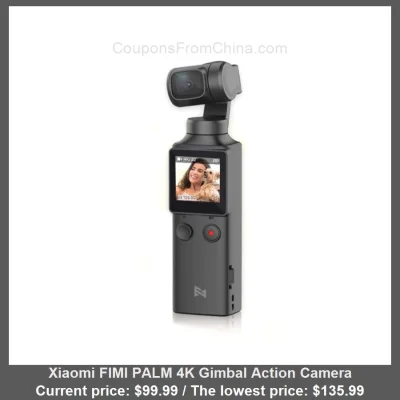 n____S - Xiaomi FIMI PALM 4K Gimbal Action Camera
Cena: $99.99 (najniższa w historii...