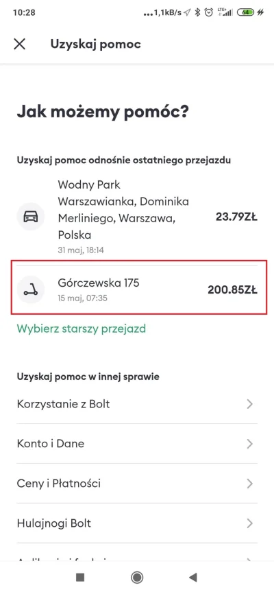 wilkor - Ostrzegam przed BOLTem, bo łatwo można dostać karę 200 zł za pozostawienie h...