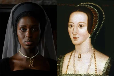 hesa656 - Na IMDB było ostatnio zdjęcie porównujące Aktorkę grającą Anne Boleyn i Por...