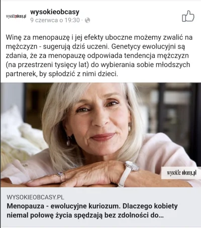 L.....t - Menopauza to jedna z najlepszych rzeczy jaką dostaliśmy od natury- w pewnym...