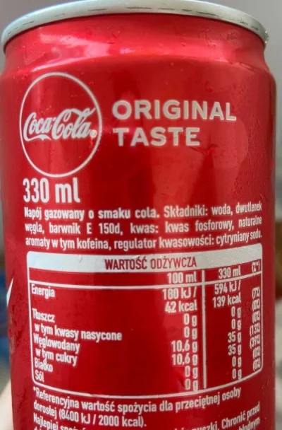 Zyziu - Coca-Cola Original bez cukru w składzie? To skąd te kalorie? ( ಠ_ಠ)

#cocac...