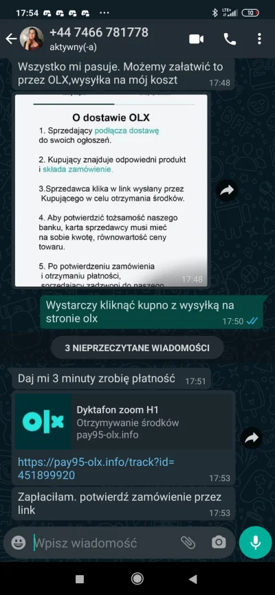 Listonosz1 - Boże jak ja to kocham
#olx #allegro #scam #oszukujo #metodanawnuczka