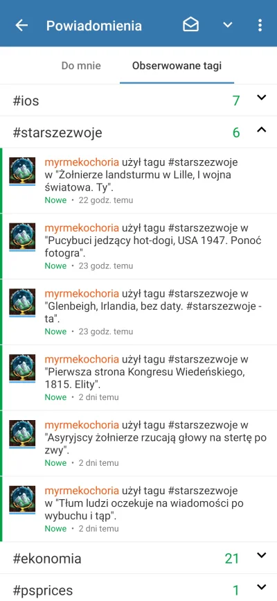 Shashek - @CodoDodoApps: w wykopie mobilnym jest opcja grupowania tak jak na załączon...