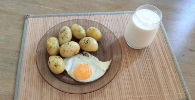 Yakotak - #foodporn #jedzenie #jedzzwykopem 
Młode ziemniaczki, kefir i jajko sadzon...
