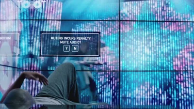 Xodet - Może od razu jak w Black Mirror, w odcinku "15 milionów" - pokój pokryty ekra...