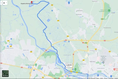 kaczoor - Czy taka traska rowerowa z #wroclaw do kopalni (kąpielisko) będzie ok? Zale...