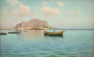 Hoverion - Francesco Lojacono 1838-1915
Widok na Palermo, olej na płótnie, 42 x 68 c...