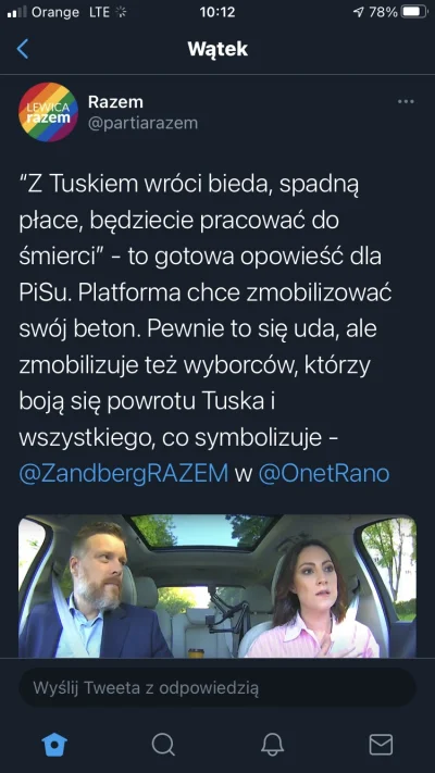 SirBlake - Widzę, ze Lewica gra pod rękę z PiSem narracje o Polsce w ruinie za Tuska....