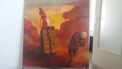 sandal - Co mireczki sądzą o obrazie mojego kolegi?
#sztuka #art #obraz #beksinski