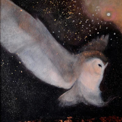 Borealny - Catherine Hyde - The Soft Night Descending
Akryl, Pastele, Złoty Liść na P...