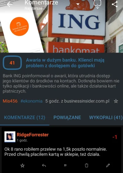 RidgeForrester - #wykop ##!$%@?
Poziom wykopu w pigułce, jest znalezisko o awarii ban...