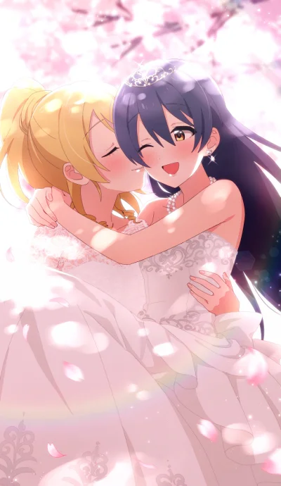 l.....f - #randomanimeshit #lovelive #eliayase #umisonoda #yuri #anime #pixiv #