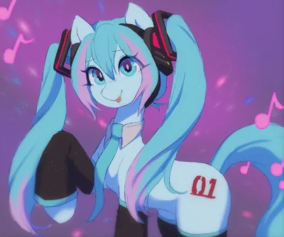 Bill_Brama - #kucyki #mlp #hatsunemiku
NIe znałem wcześniej Hatsune Miku, ale jako k...