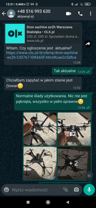 juliano123 - Dzisiaj pierwszy raz chcieli mnie oszukać na olx. Wystawiłem Dorna i dos...