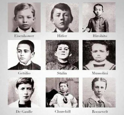 BestiazWadowic_37 - Zdjęcia przywódców z II wojny światowej jako dzieci 
#historia
