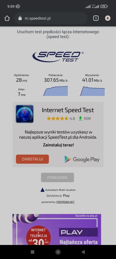 Jakubek69 - @play_polska Smacznej kawusi, fajne prędkości wykręca Internet mobilny od...