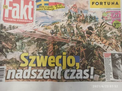 PanNiebieski - Potężna okładka dzisiejszego wydania gazety Fakt ᕦ(òóˇ)ᕤ

#mecz #gaz...