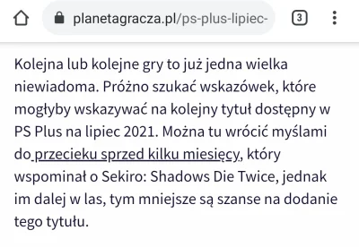 tindeRoman - Gdy wchodzisz w wartościowy artykuł: "znamy grę ps plus na ps5, co z gra...