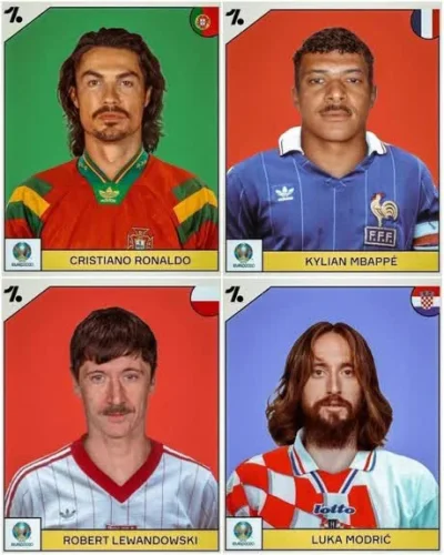 Qba_89 - Jakby wyglądały karty pilkarzy Euro 2020 w latach 80? ( ͡° ͜ʖ ͡°)
#mecz