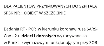 chinski_pierozek - @jestemtunew: 
 Test pcr do szpitala xD