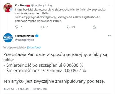 wojna - Sensacja, profil prowadzony przez Centrum Informacyjne Rządu "szczepimysie" p...