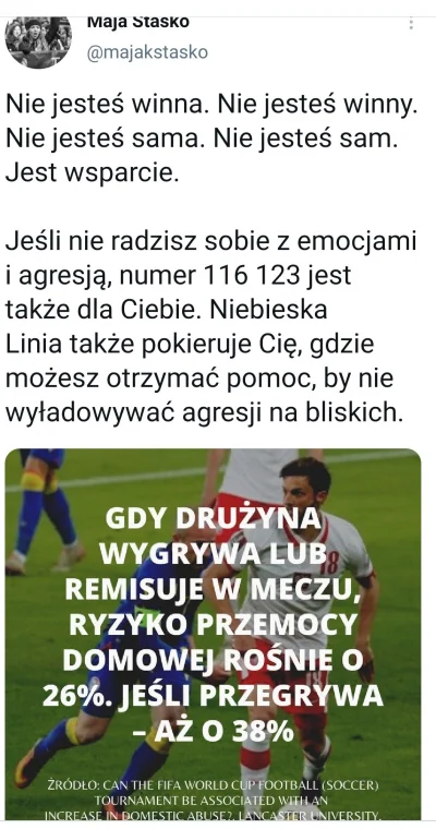 gdyzgasnieswiatlo - Staśko znowu manipuluje badaniami, żeby tylko dowalić mężczyznom,...