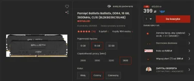 StaryWedrowiec - Kilka dni temu kupiłem w Morele pamięć Crucial Ballistix, DDR4, 16 G...