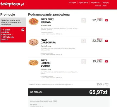 gelerth35 - Taka sytuacja, ktoś coś? #telepizza #pizza #promocje #oszukujo