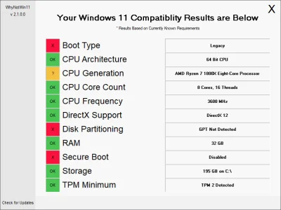 p.....o - "Detection Script to help identify why your PC isn't Windows 11 ready"
---...