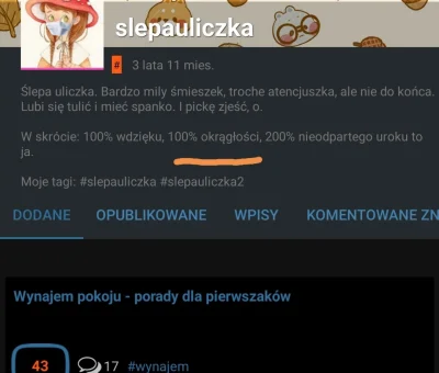 Przepoczwarzenie - @slepauliczka serio? Wchodzimy na ten poziom? Sama usun konto, ula...